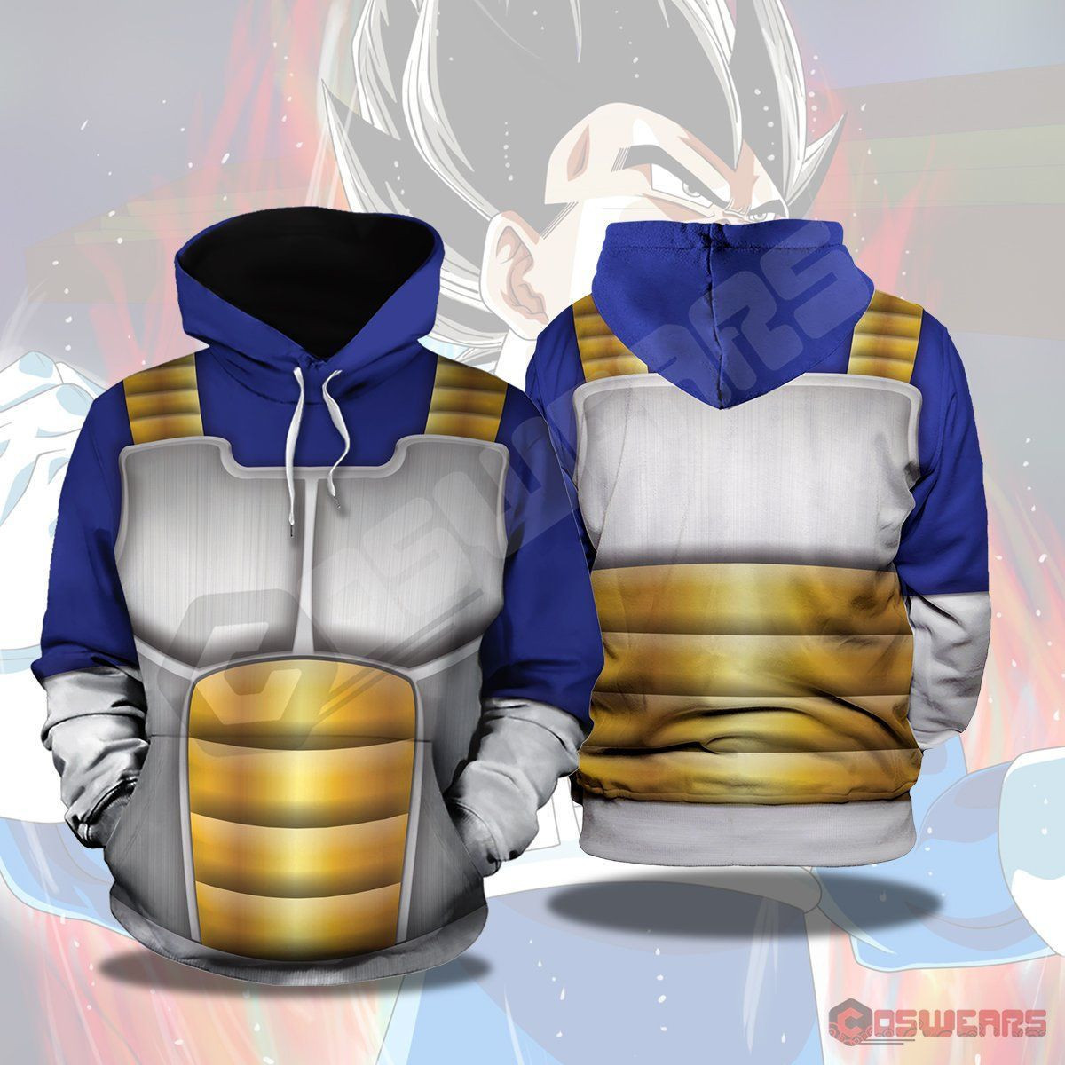 Dragon Ball Z Vegeta 3D All Over Print Hoodie & Zip Hoodie