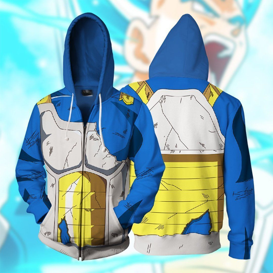 DRAGON BALL Z Vegeta Battle Cosplay 3D All Over Print Hoodie & Zip Hoodie