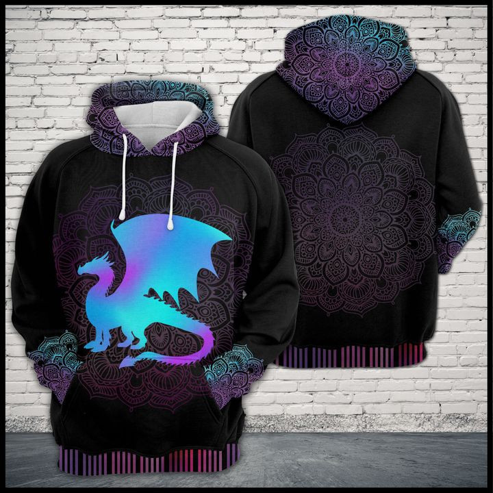 Dragon Zen Pattern 3D All Over Print Hoodie & Zip Hoodie