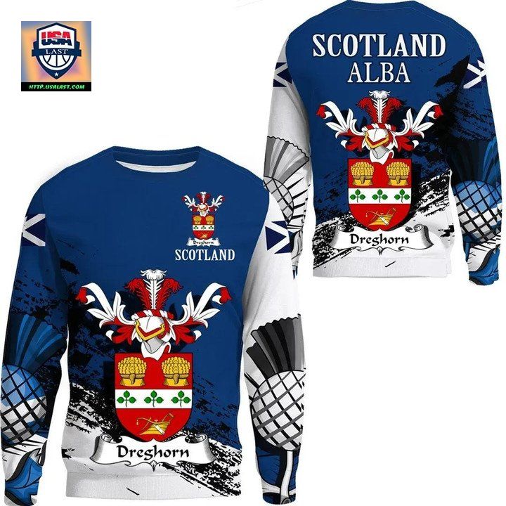 Dreghorn Scottish Family Crest Scotland Special Sweater 