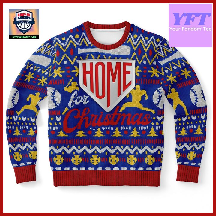 Driving Home For Tacky Baseball Lover Sports Lover 3d Ugly Christmas Sweater