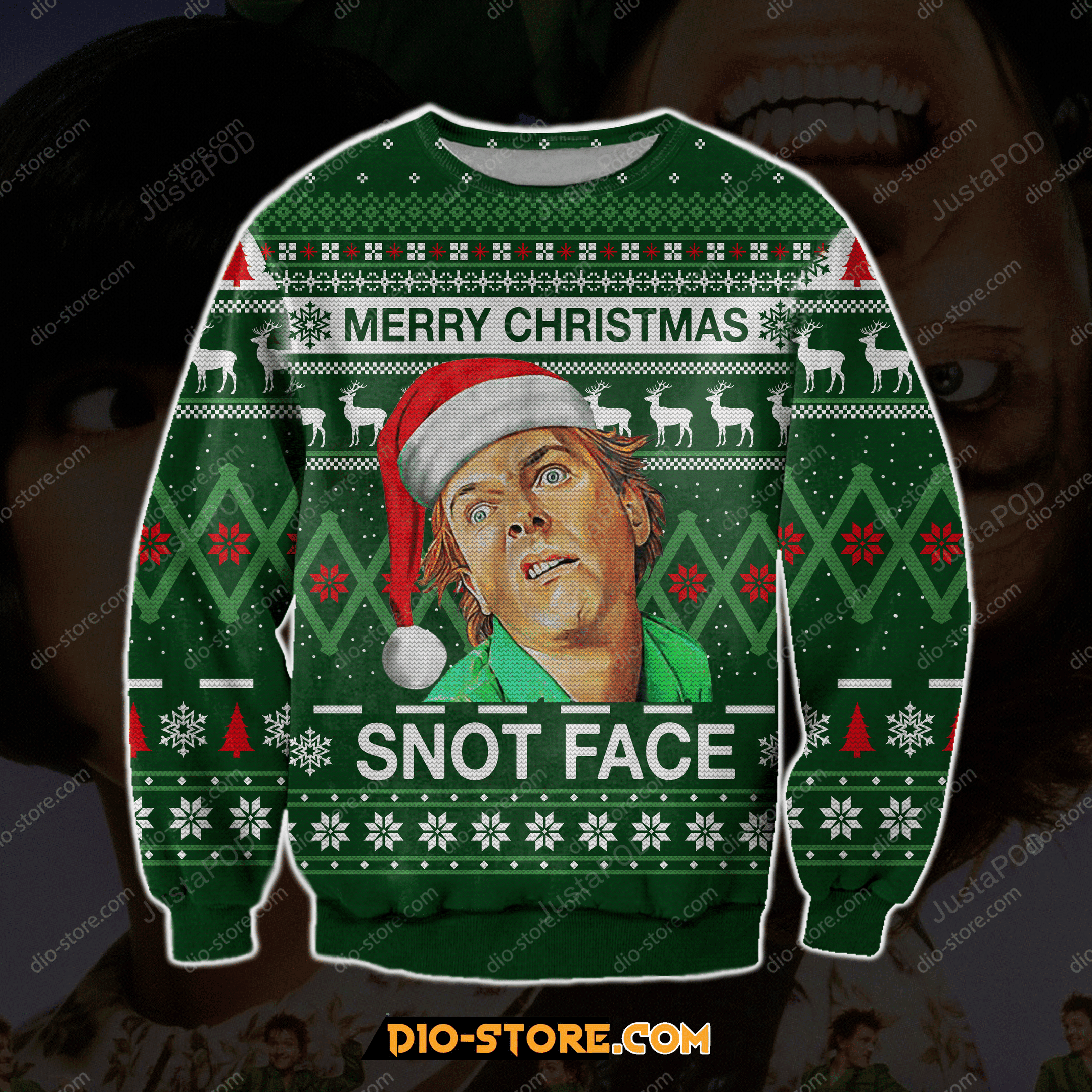 Drop Dead Fred 3D Print Christmas Ugly Christmas Sweater, Perfect Holiday Gift