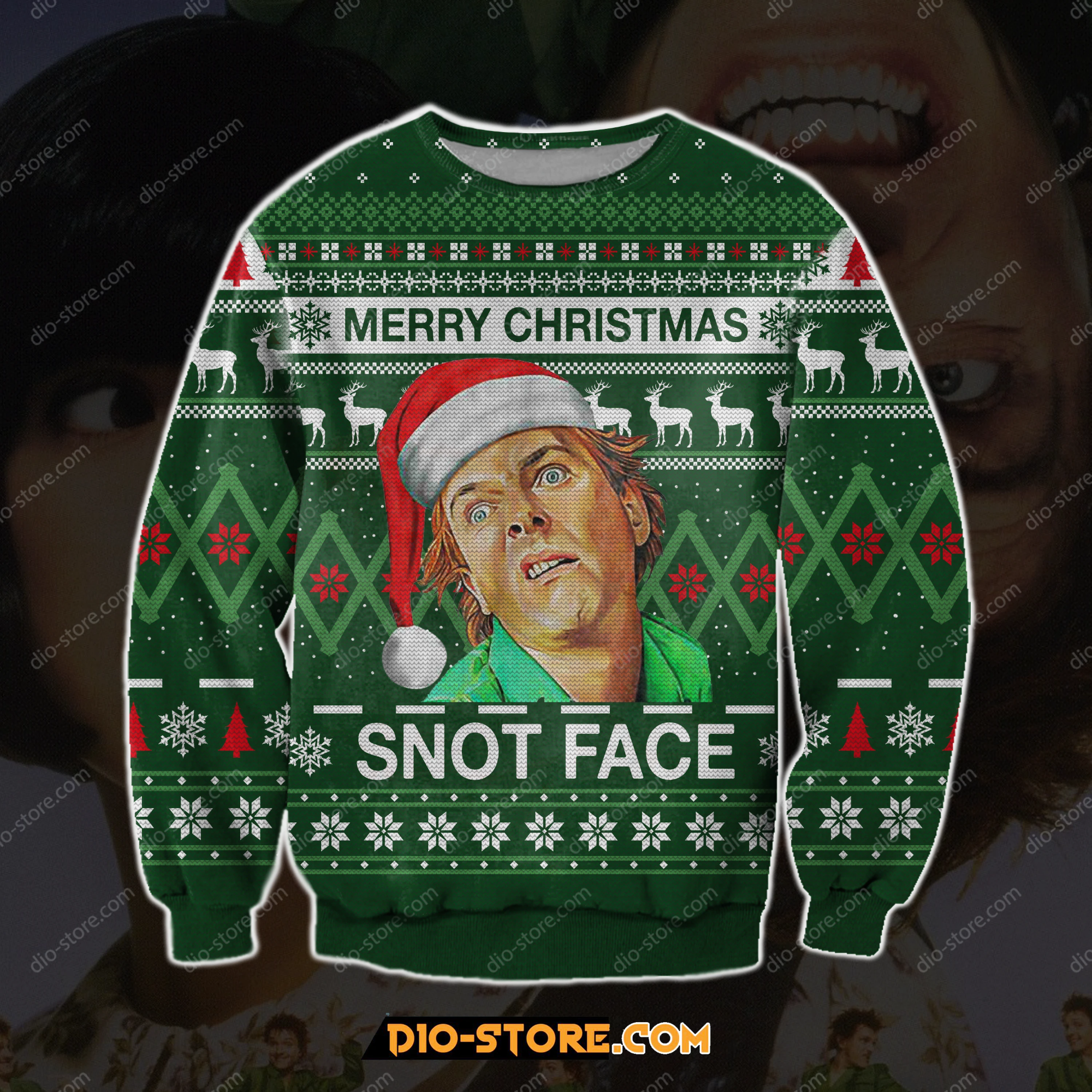 Drop Dead Fred 3D Print Ugly Christmas Sweater