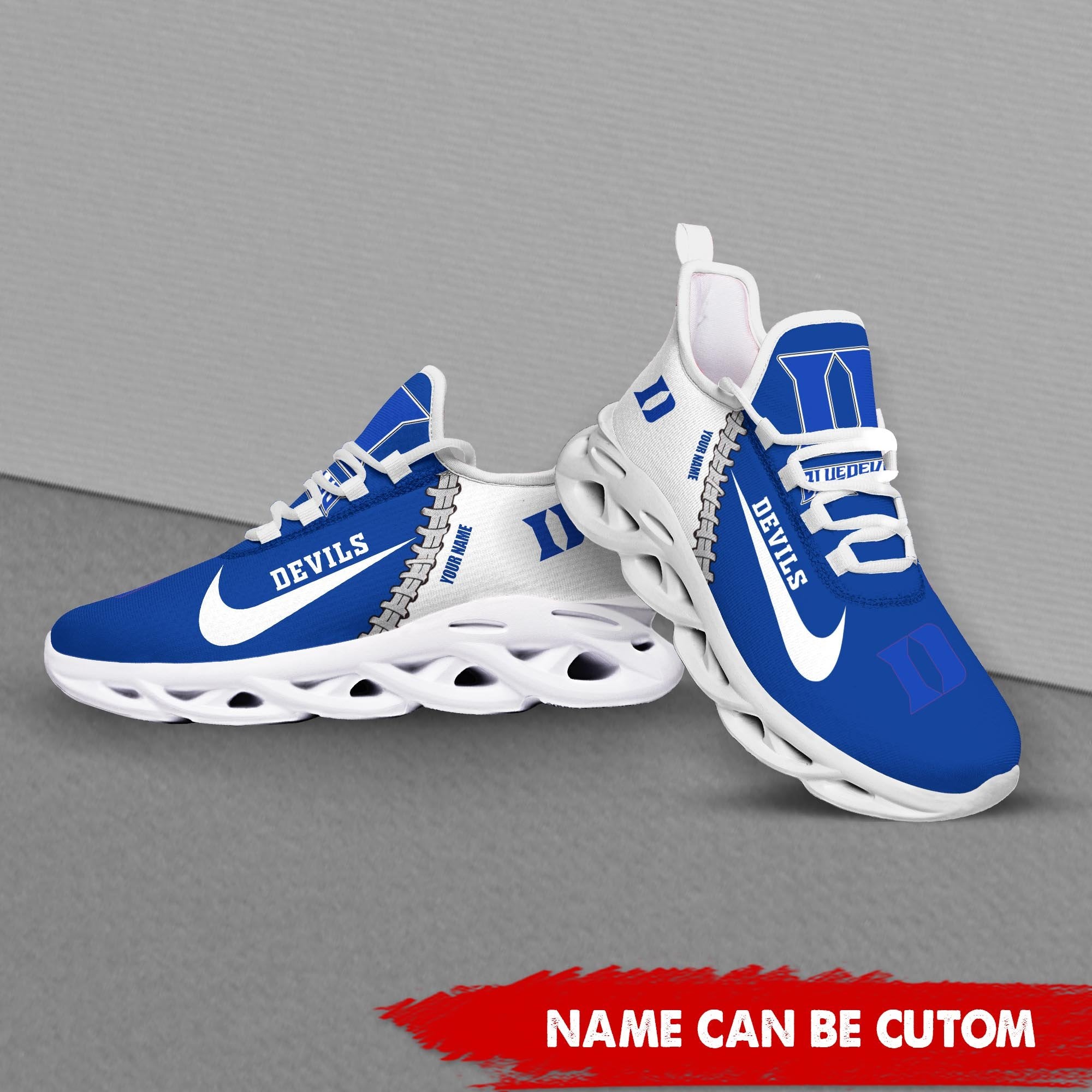 Duke Blue Devils Max Soul Shoes Sneakers for Men And Women – NCAA Fan Shoes, Team Sneakers - Image 4