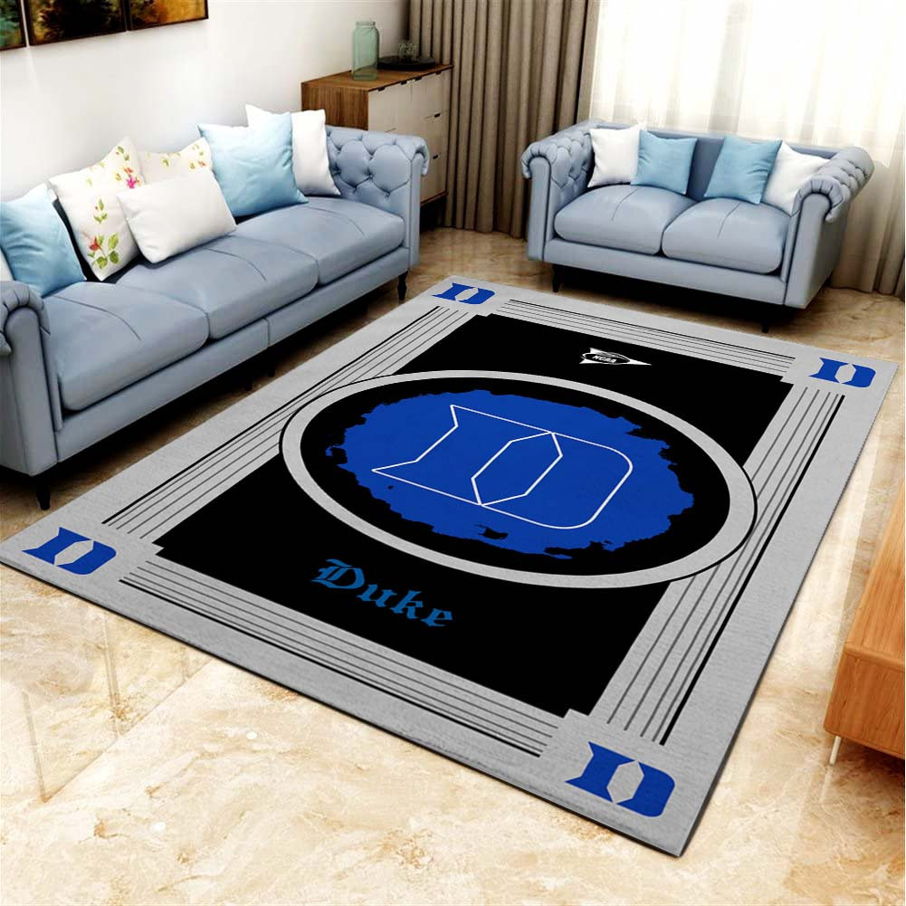 Duke Team Kitchen Rectangle Area Rug – Full Print Carpet For Living Room & Bedroom Home Decor