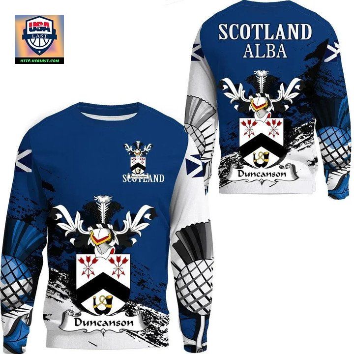 Duncanson Scottish Family Crest Scotland Special Sweater 