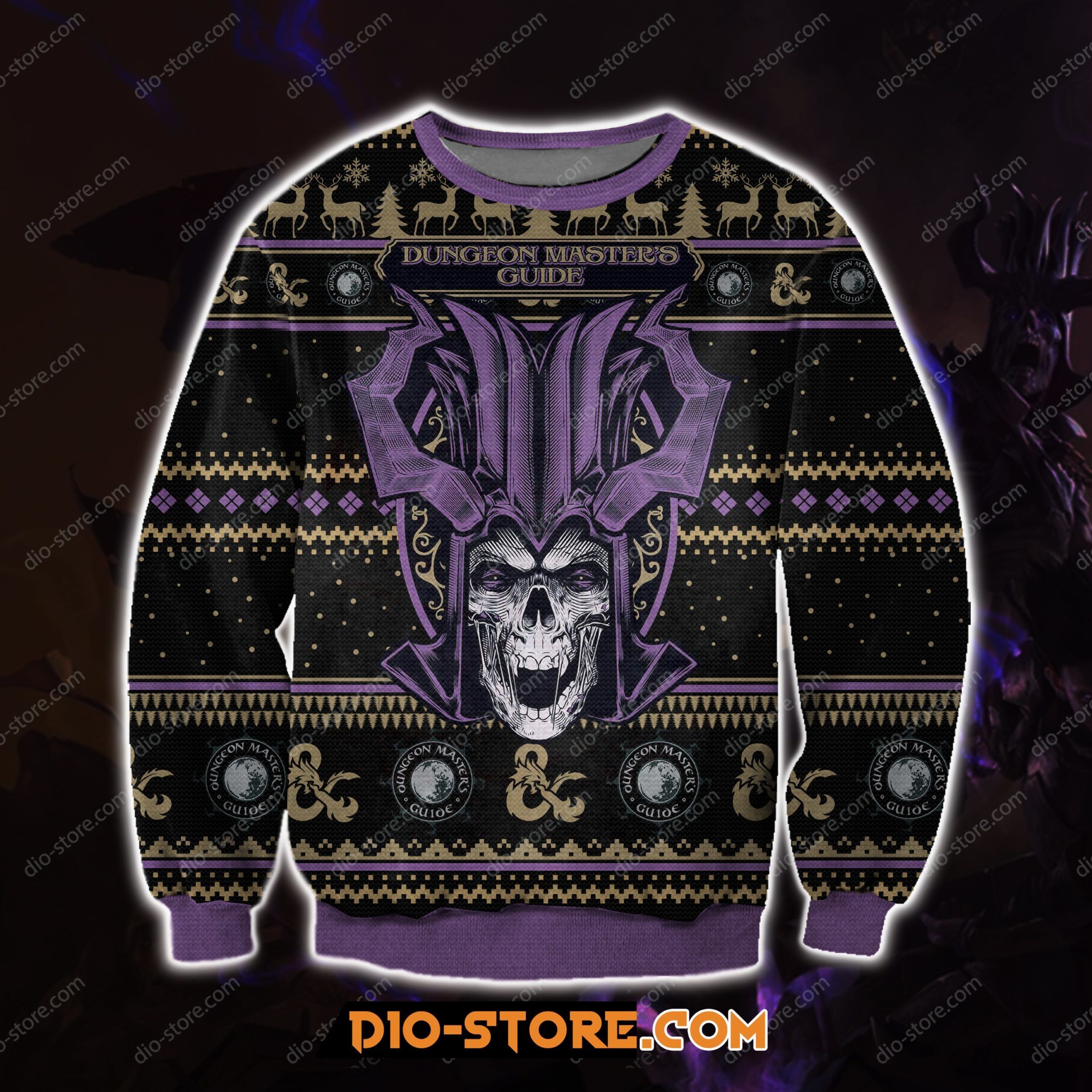 Dungeon Master'S Guide 3D Print Ugly Christmas Sweater