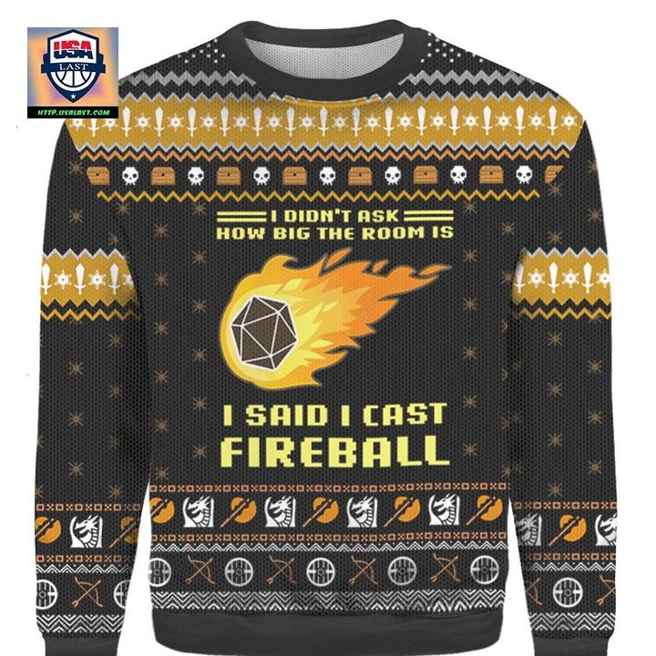 Dungeons And Dragons Ugly 3D Christmas Sweater