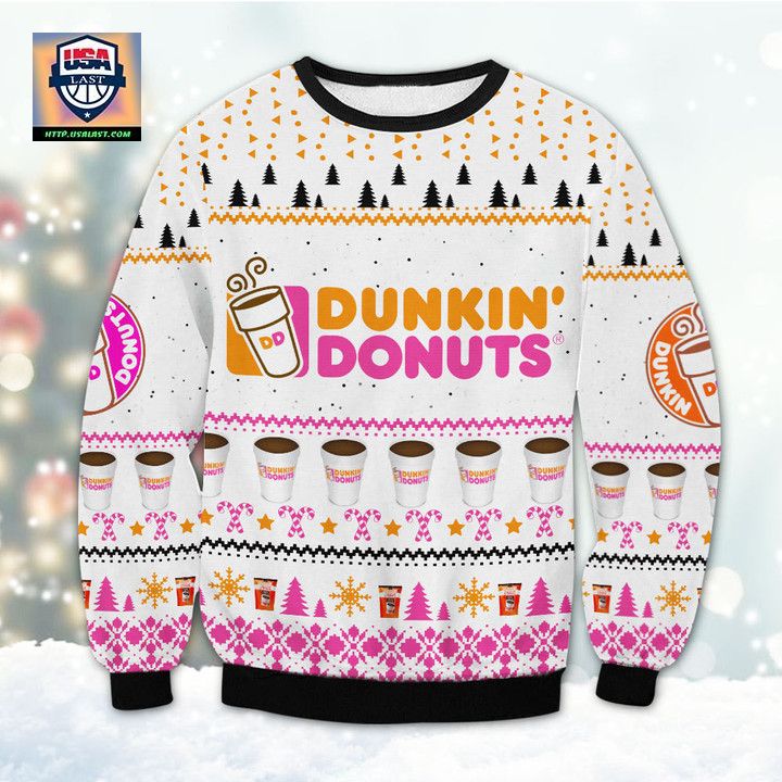 Dunkin Donut Ugly Christmas Sweater