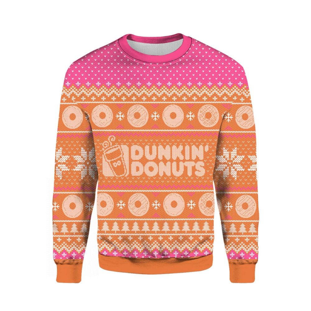 Dunkin Donuts Ugly Christmas Sweater
