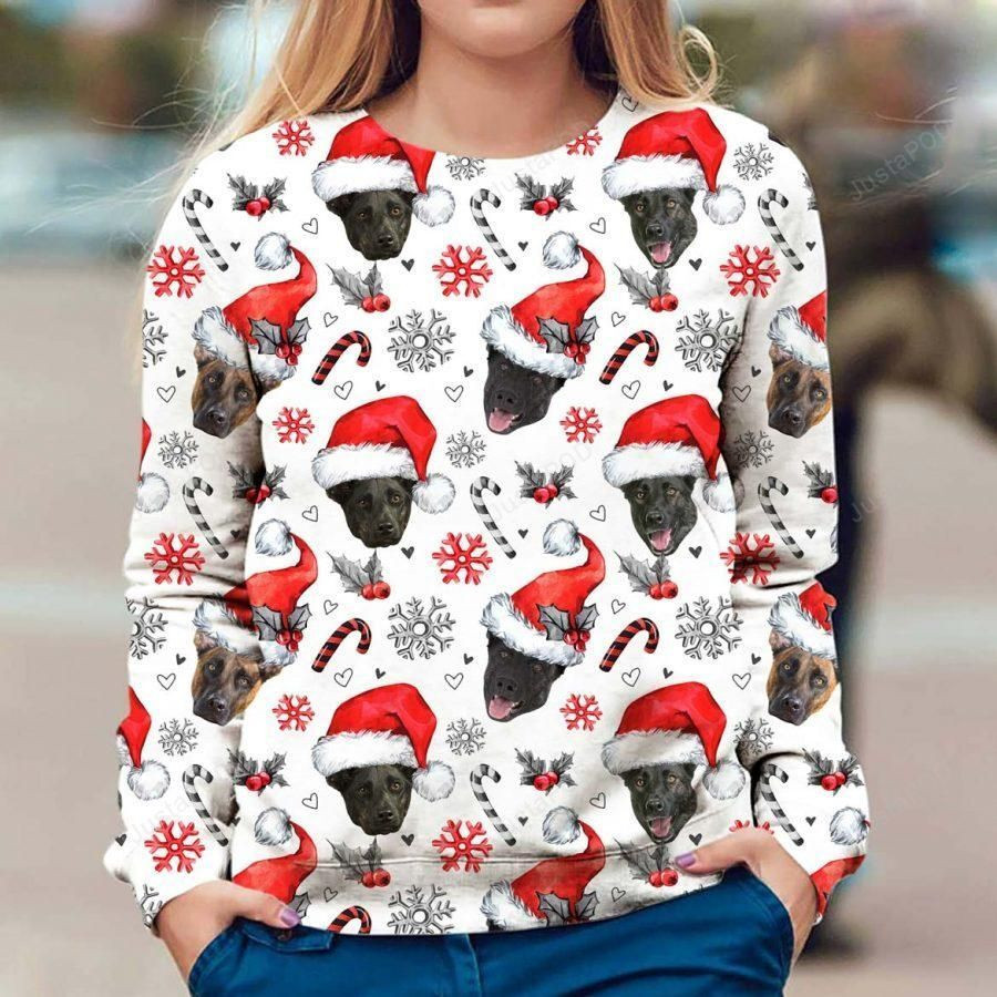 Dutch Shepherd Ugly Christmas Sweater, Perfect Holiday Gift