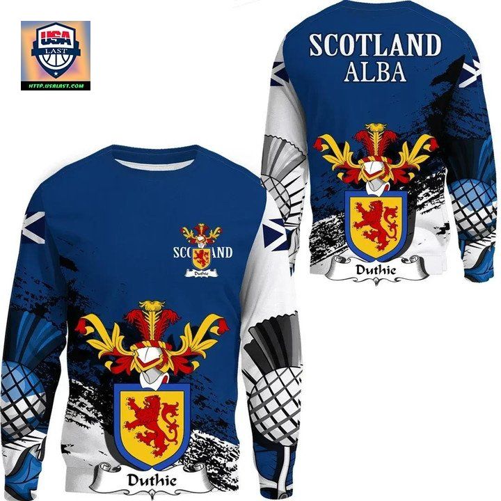 Duthie Scottish Family Crest Scotland Special Sweater 