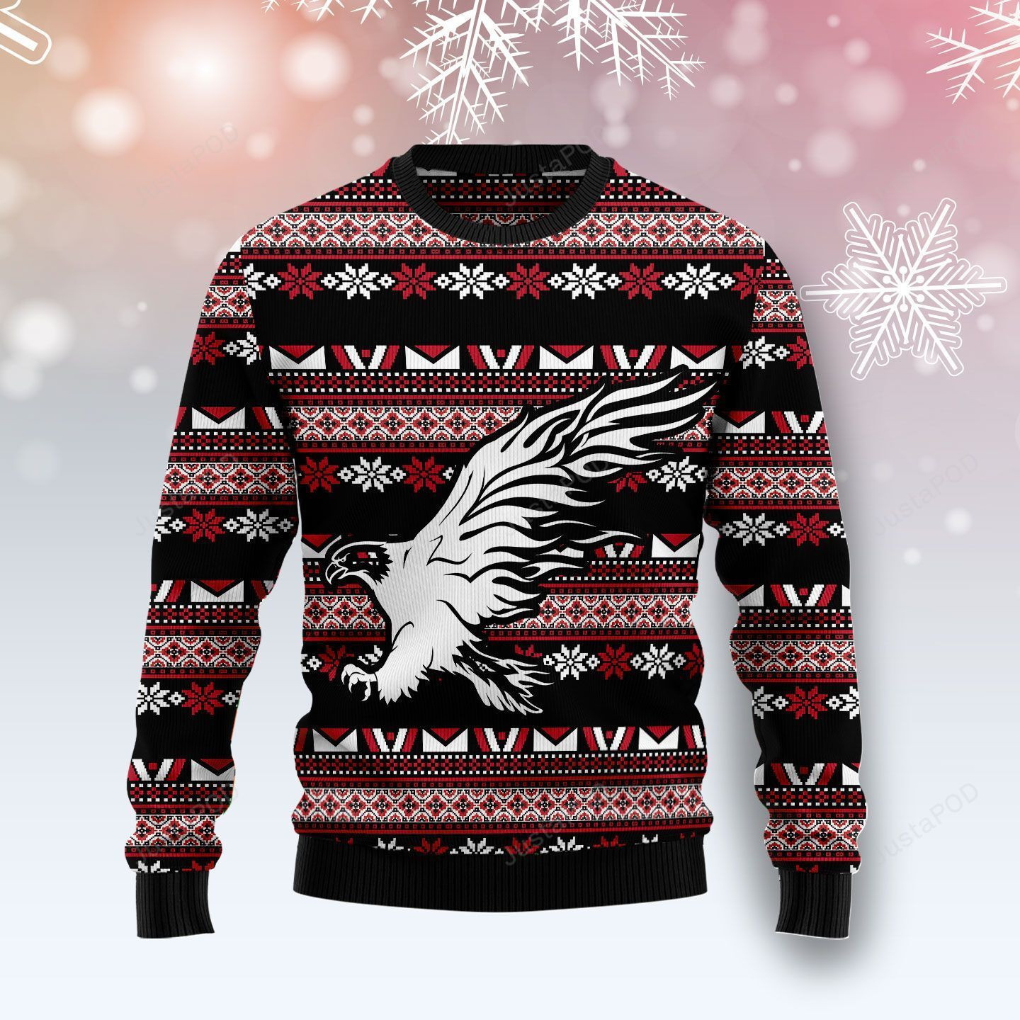 Eagle Native Ugly Christmas Sweater, Perfect Holiday Gift