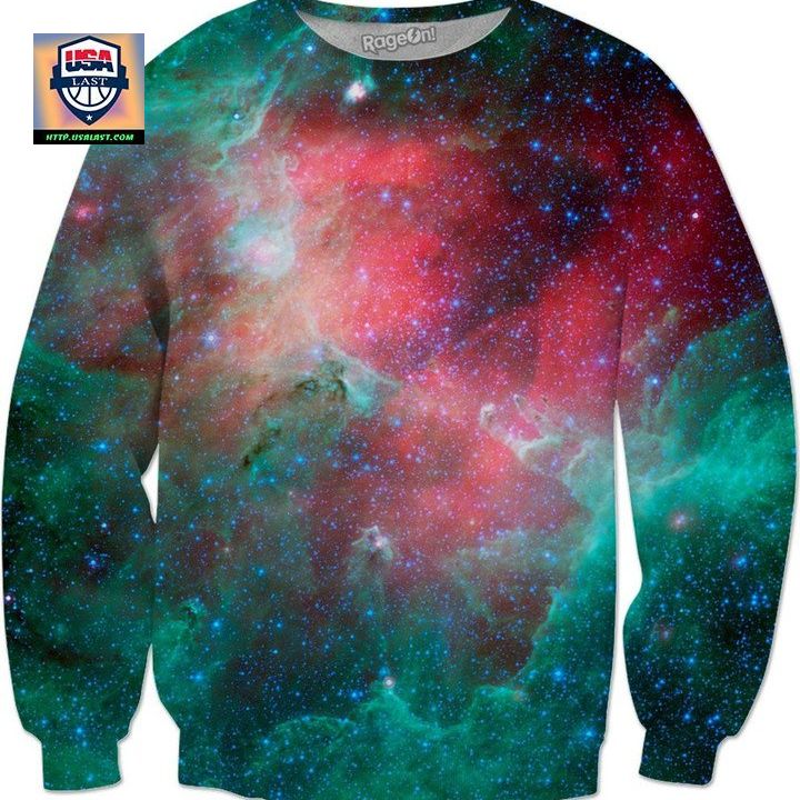 Eagle Nebula Sweater Astrophysics Astronomy Space Teal Pink