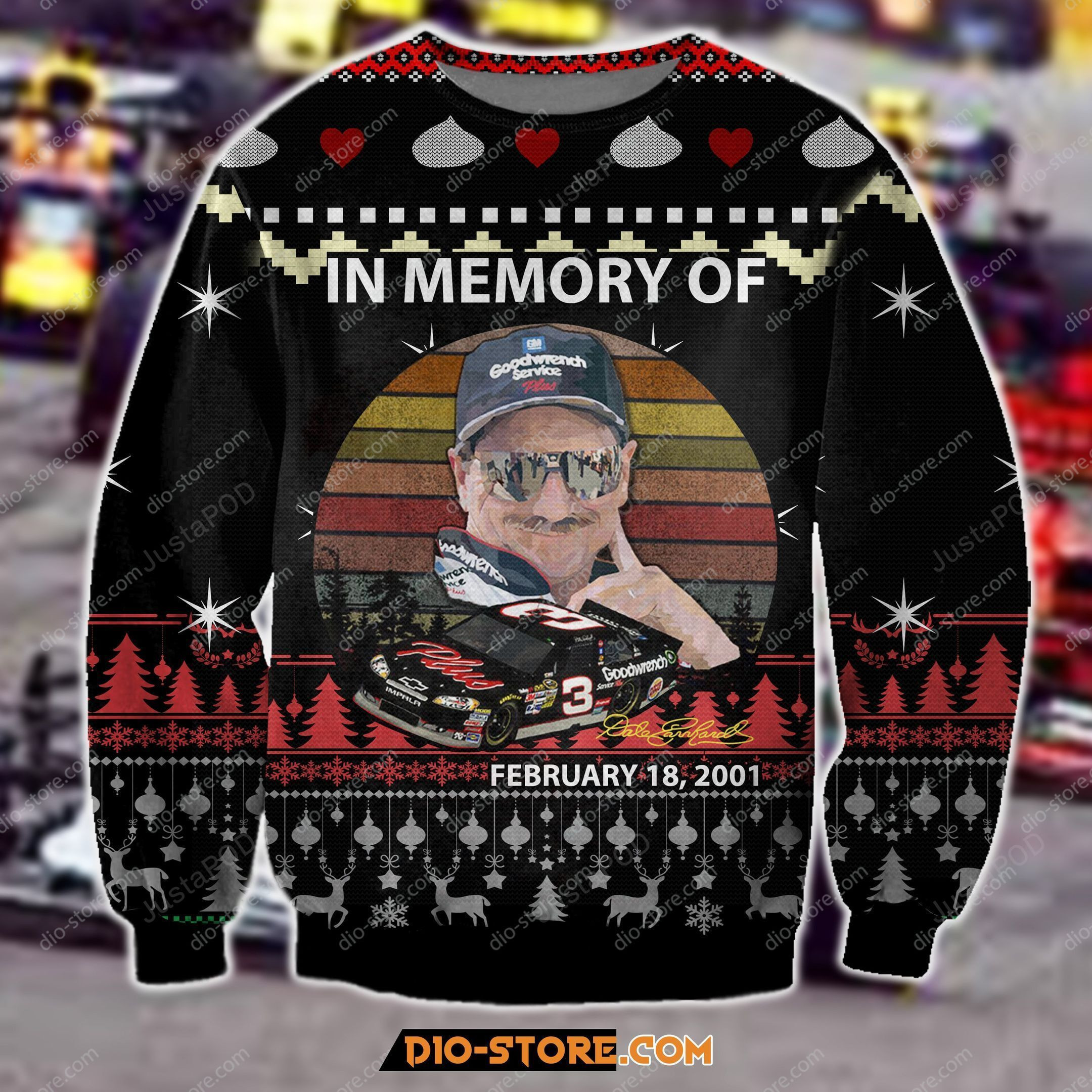 Earnhardt Ugly Christmas Sweater, Perfect Holiday Gift