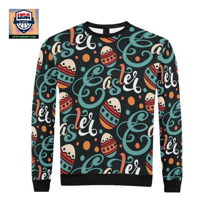 Easter Pattern All Over Print Crewneck Sweater For Men Large Model H18 Sh4190