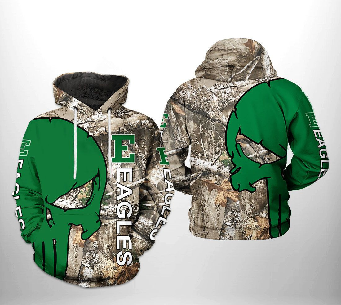 Eastern Michigan Eagles NCAA Camo Veteran Hunting 3D All Over Print Hoodie & Zip Hoodie