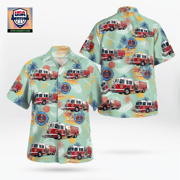 Easton Volunteer Fire Dept MD Hawaiian Shirt