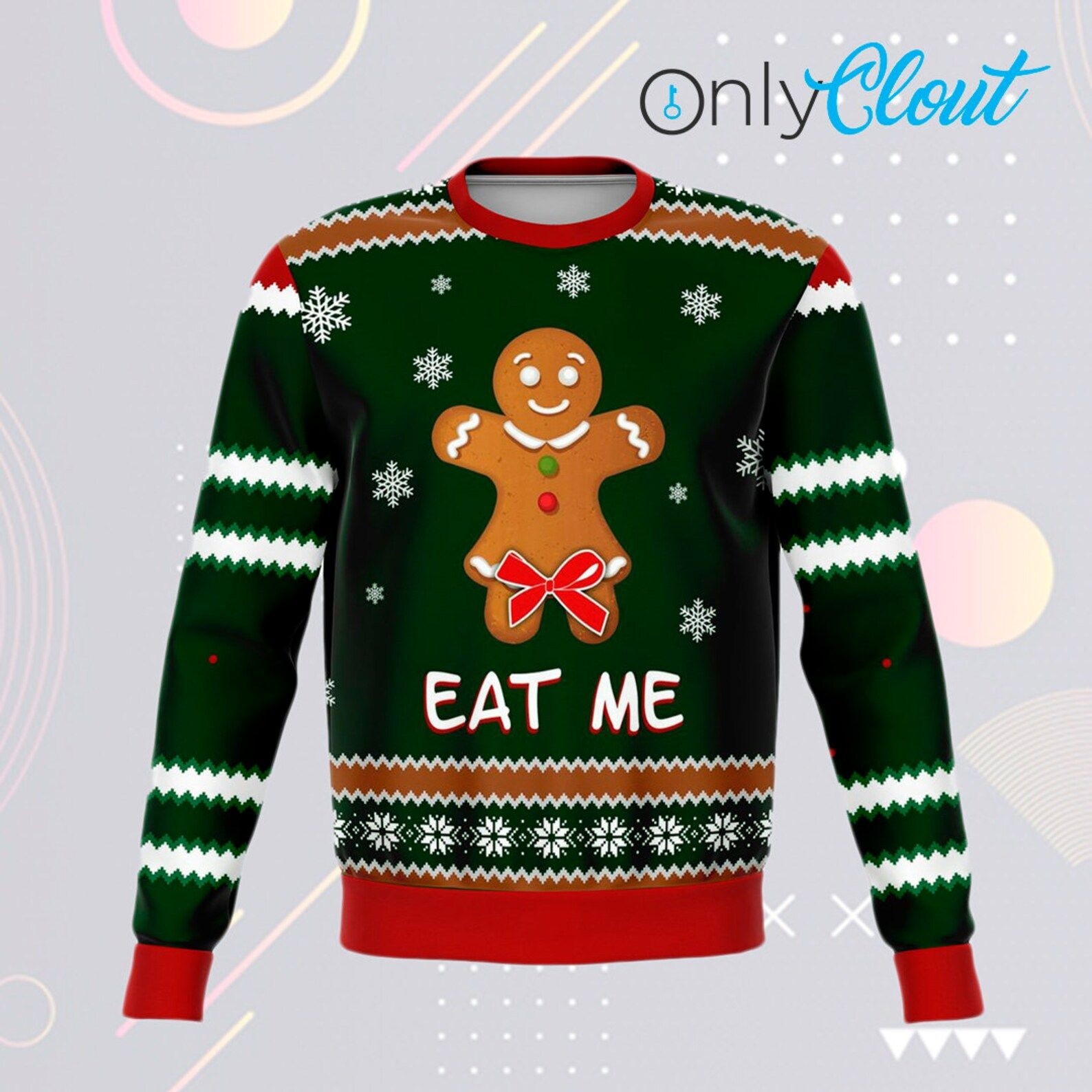 Eat Me Funny Ugly Christmas Sweater, Perfect Holiday Gift