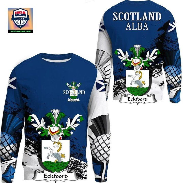 Eckfoord Scottish Family Crest Scotland Special Sweater 