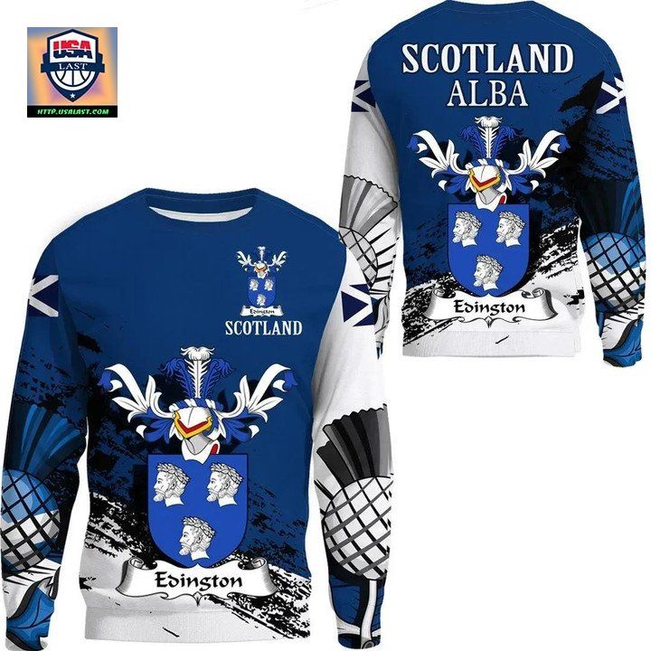 Edington Scottish Family Crest Scotland Special Sweater 