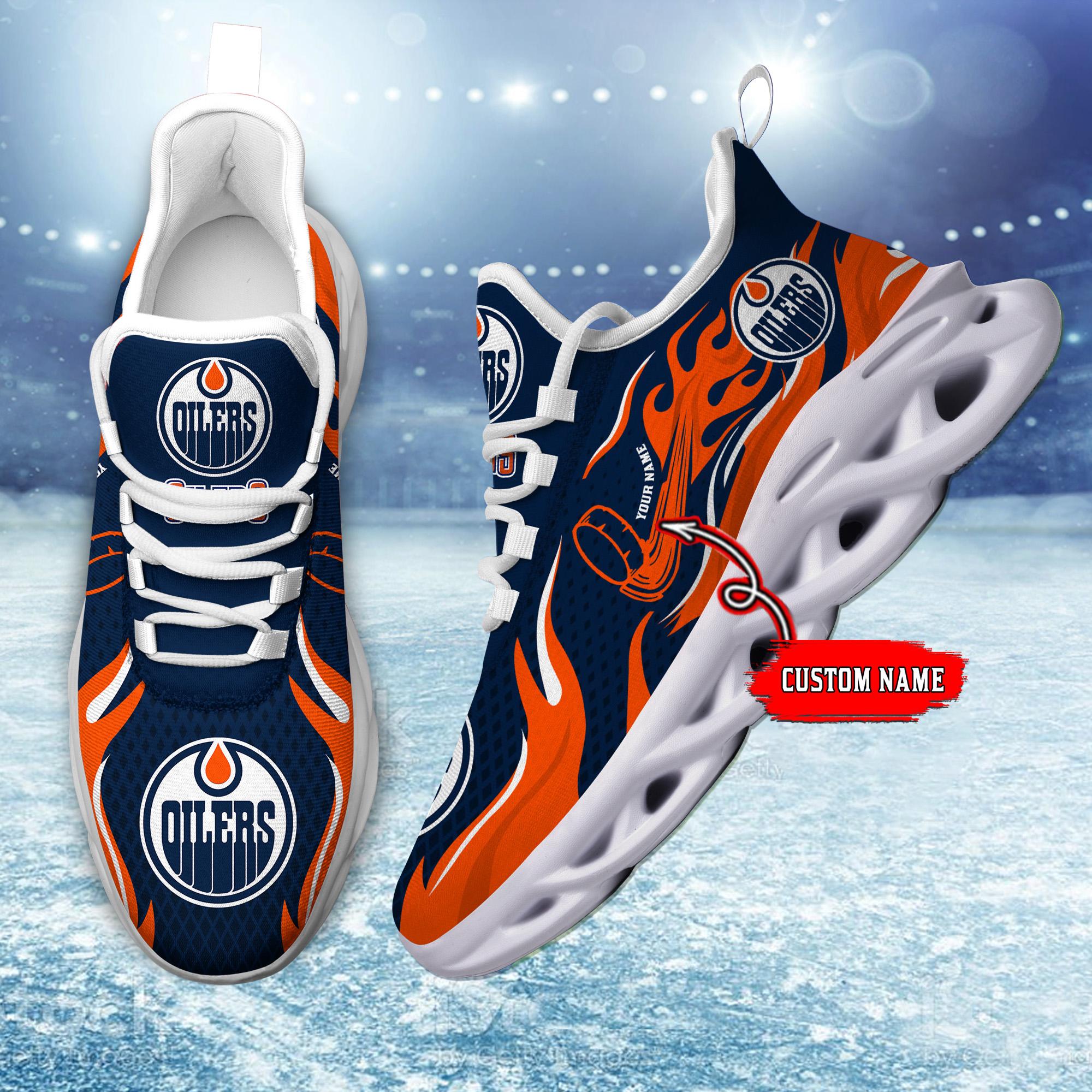 Edmonton Oilers Max Soul Shoes Sneakers for Men And Women – NHL Hockey Fan Shoes, Team Sneakers