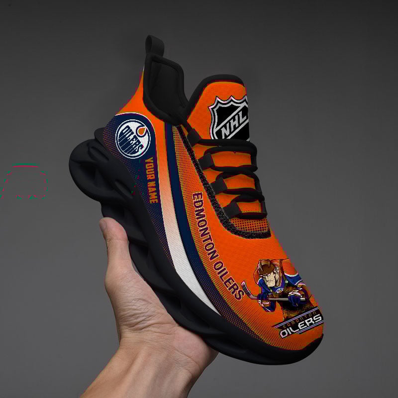 Edmonton Oilers Max Soul Shoes Sneakers for Men And Women – NHL Hockey Fan Shoes, Team Sneakers - Image 4