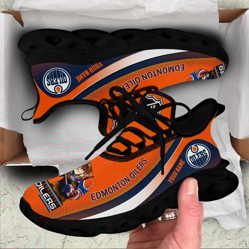 Edmonton Oilers Max Soul Shoes Sneakers for Men And Women – NHL Hockey Fan Shoes, Team Sneakers - Image 6