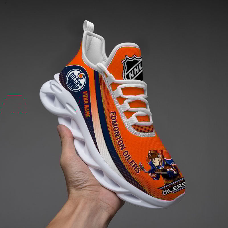 Edmonton Oilers Max Soul Shoes Sneakers for Men And Women – NHL Hockey Fan Shoes, Team Sneakers