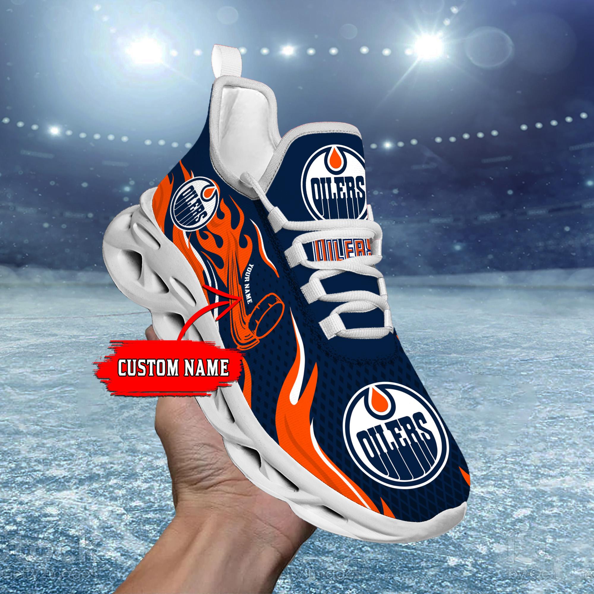 Edmonton Oilers Max Soul Shoes Sneakers for Men And Women – NHL Hockey Fan Shoes, Team Sneakers - Image 6