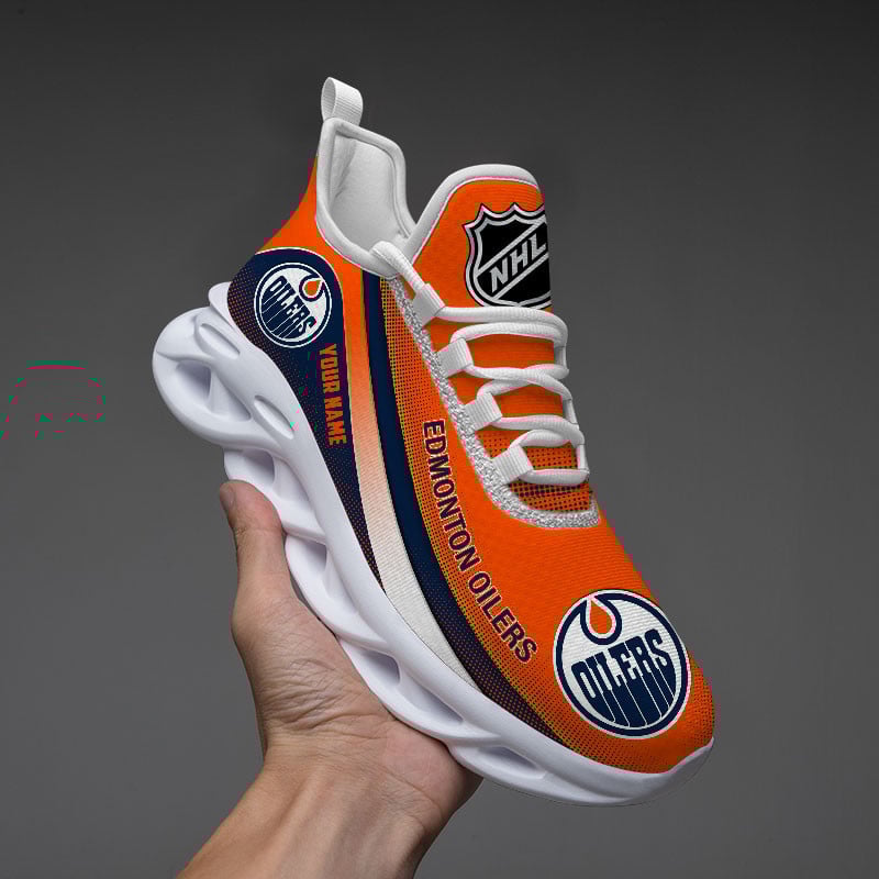 Edmonton Oilers Max Soul Shoes Sneakers for Men And Women – NHL Hockey Fan Shoes, Team Sneakers