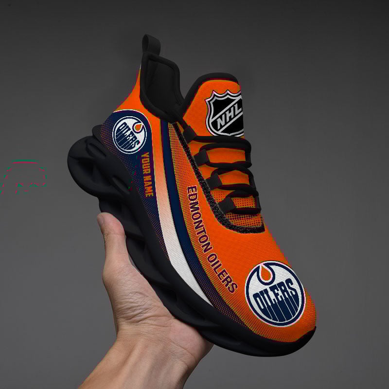 Edmonton Oilers Max Soul Shoes Sneakers for Men And Women – NHL Hockey Fan Shoes, Team Sneakers - Image 3