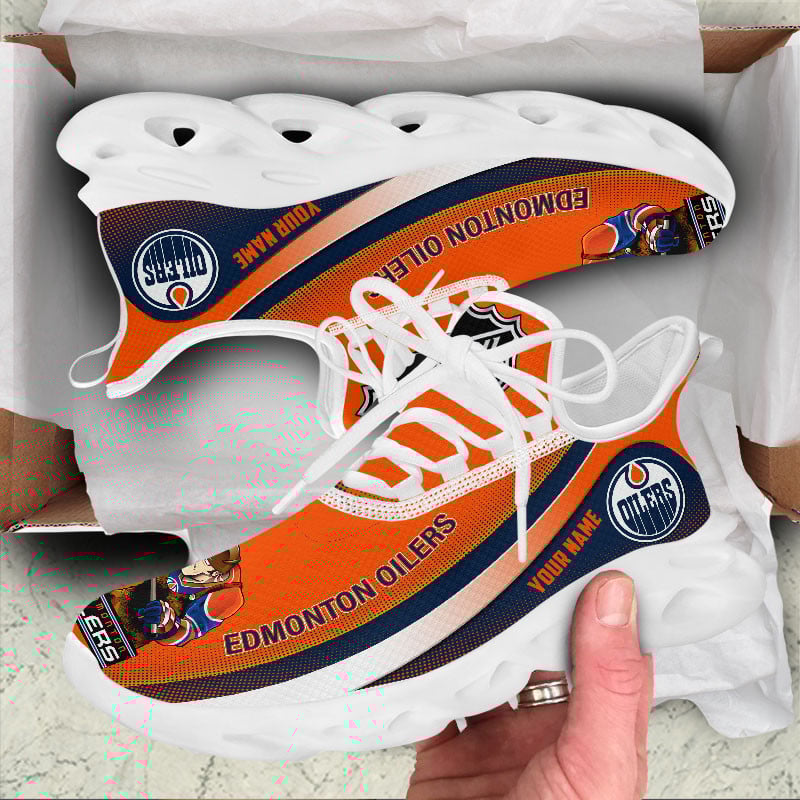Edmonton Oilers Max Soul Shoes Sneakers for Men And Women – NHL Hockey Fan Shoes, Team Sneakers - Image 3