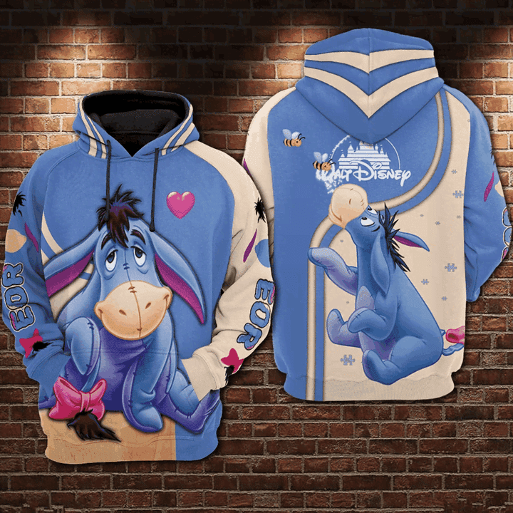 Eeyore 3D All Over Print Hoodie & Zip Hoodie