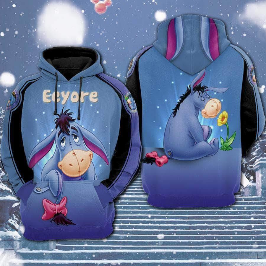 Eeyore 3D All Over Print Hoodie & Zip Hoodie