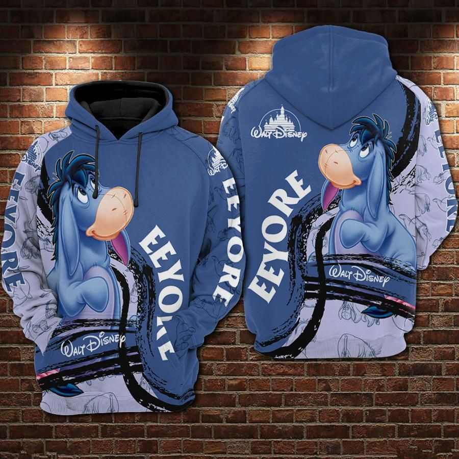 Eeyore 3D All Over Print Hoodie & Zip Hoodie