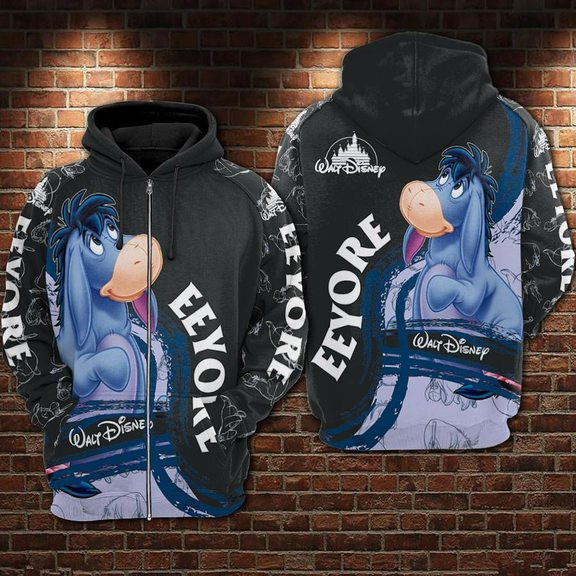 Eeyore 3D All Over Print Hoodie & Zip Hoodie