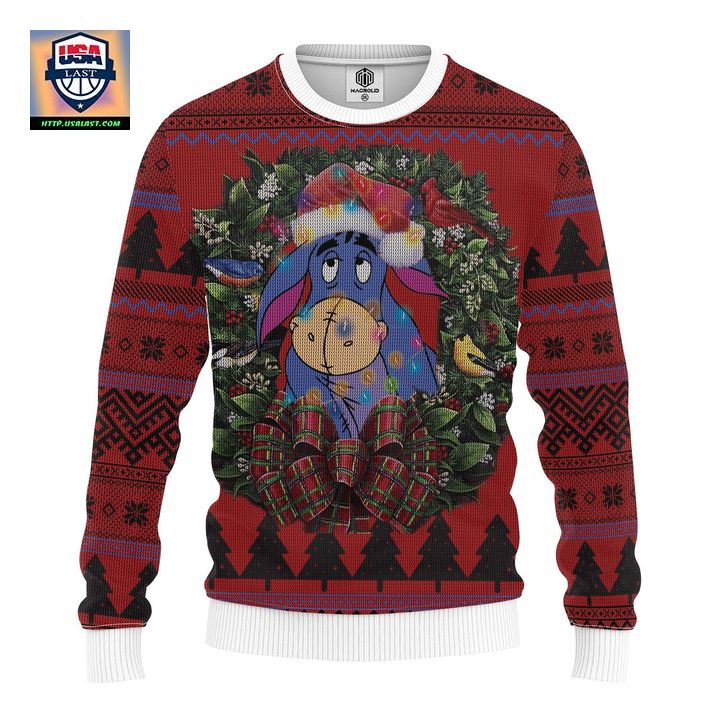 Eeyore Winnie The Pooh Mc Ugly Christmas Sweater Thanksgiving Gift