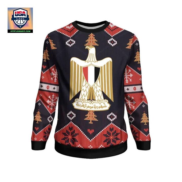 Egypt Christmas Sweater Santa Claus Ho Ho Ho