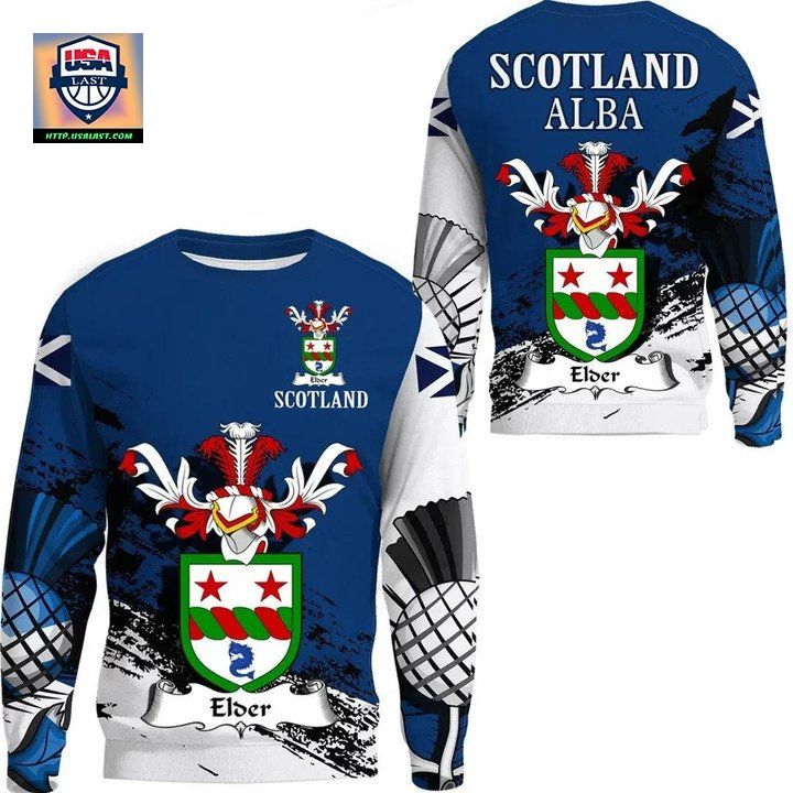 Elder Scottish Family Crest Scotland Special Sweater 