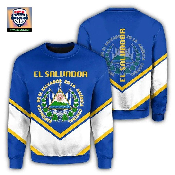 Elsalvador Coat Of Arms Sweater Lucian Style Jw5