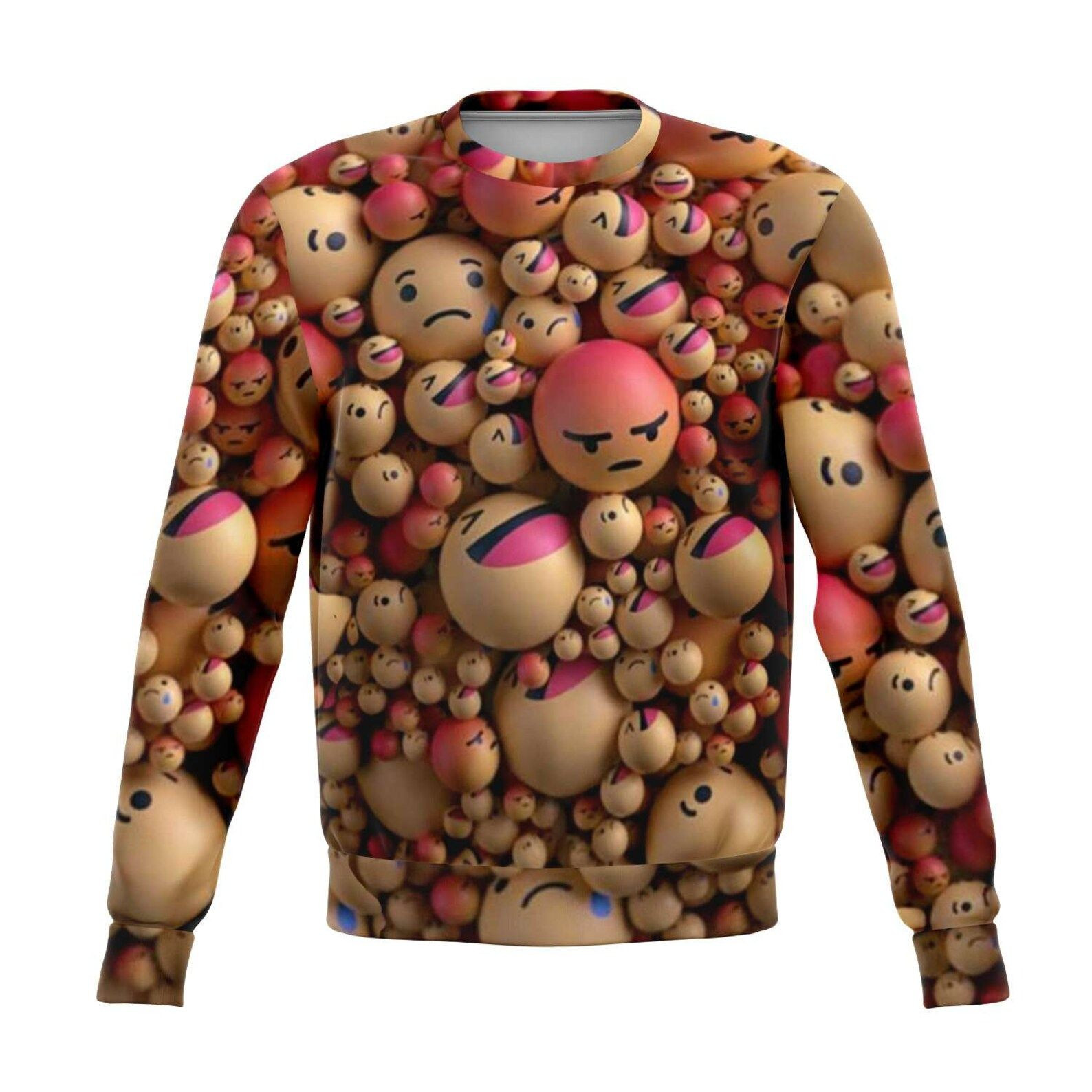 Emoji Fever Ugly Christmas Sweater,