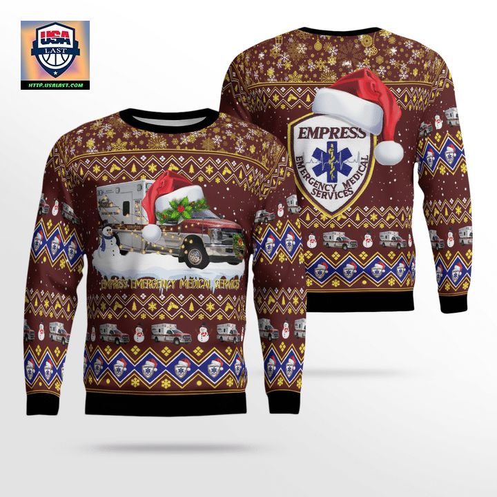 Empress Emergency Medical Services Christmas AOP Sweater