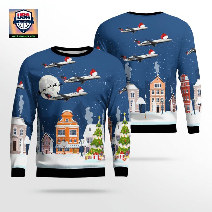 Endeavor Air Bombardier CRJ-200LR Sweater 3D