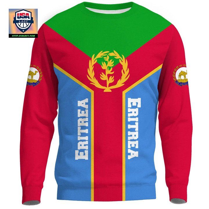 Eritrea Sweater Eritrea Rising Coat Of Arms A10