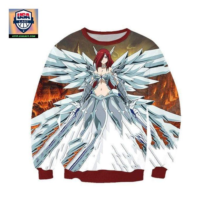 Erza Heavens Wheel Armor Sweater Fairy Tail 3D Printed Sweater Otakuform Anime Manga Shop Inc