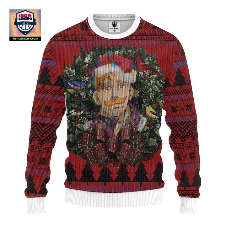 Escanor Nanatsu No Taizai Mc Ugly Christmas Sweater Thanksgiving Gift