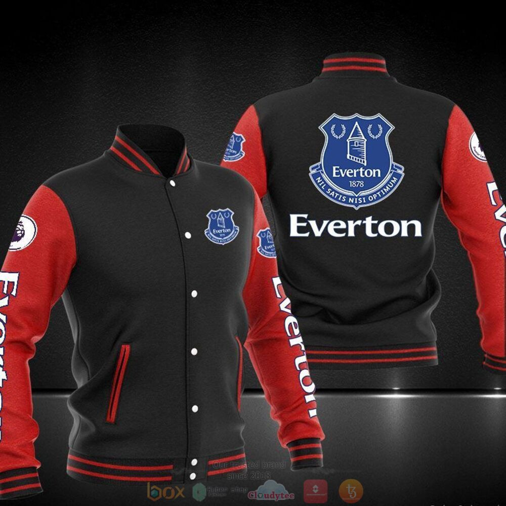 Everton FC Varsity Baseball Jacket for Men & Women | Soccer Team Fan Gift