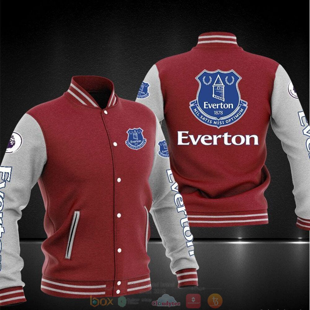 Everton FC Varsity Baseball Jacket for Men & Women | Soccer Team Fan Gift