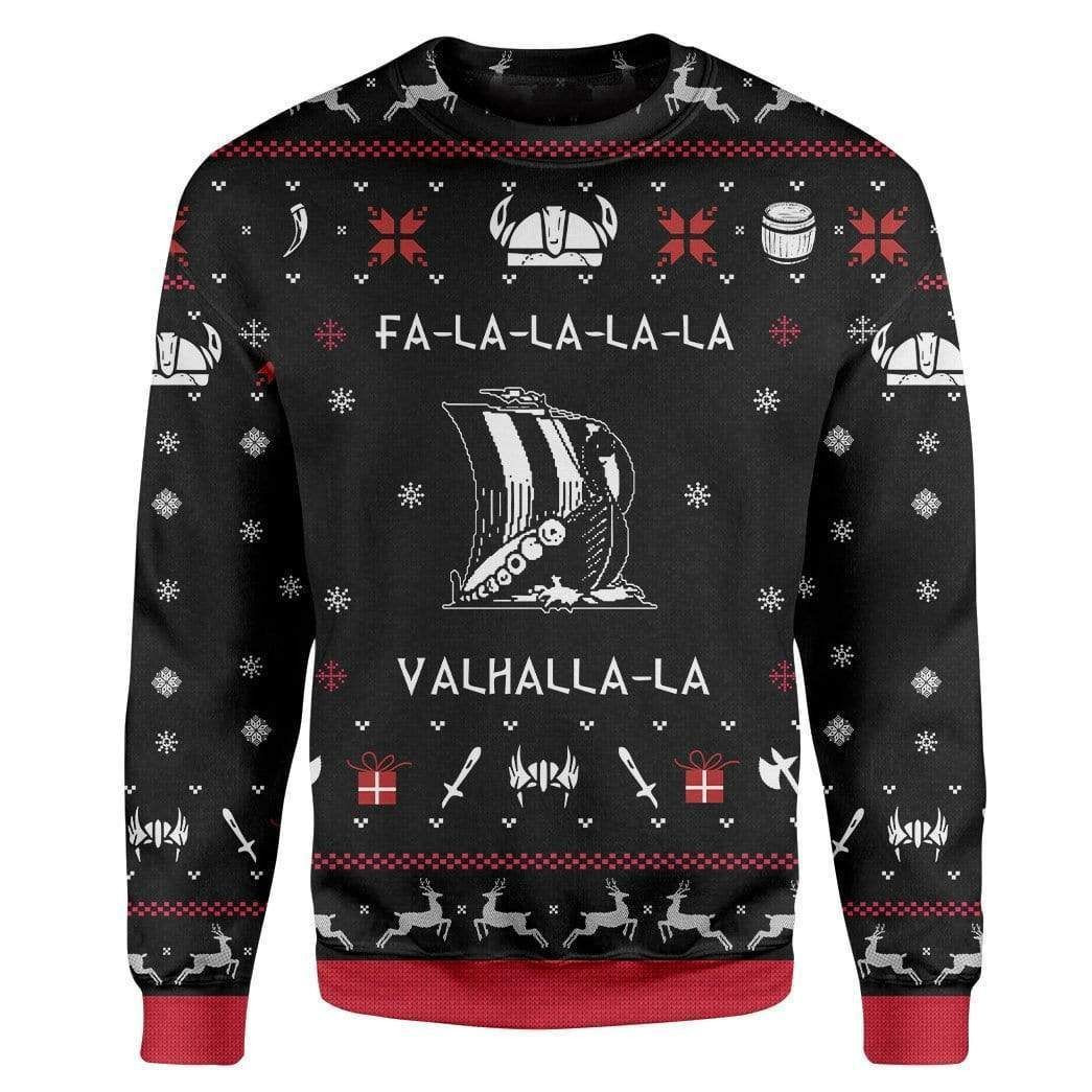 Fa-La-La-La-La Valhalla-La Christmas For Unisex Ugly Christmas Sweater,
